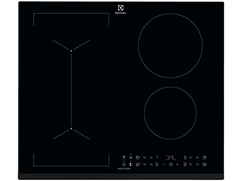 Placa de inducción - ELECTROLUX LIV63431BK, 4 zonas, 60 cm, Negro — foto 2