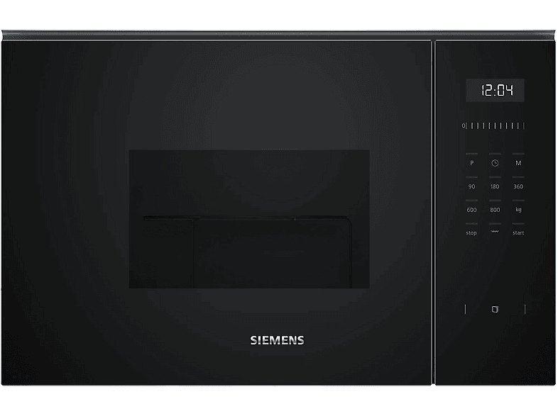 Microondas - SIEMENS BE525LMB1, 5 potencia, 20 l, Black