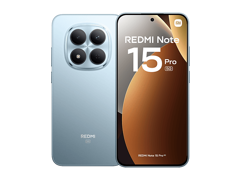 Móvil - Xiaomi Redmi Note 15 Pro 5G, Azul glaciar, 512 GB, 12 GB RAM, 6.83" CrystalRes AMOLED, MediaTek Dimensity 7400-Ultra, 6580 mAh