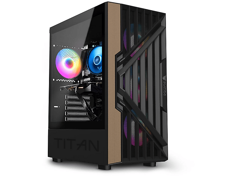 PC Gaming - PC RACING RYZEN 5 ORDENADOR SOBREMESA, AMD Ryzen™ 5 5500, 16 GB RAM, 1 TB SSD, GeForce RTX™ 5060, Windows 11 Pro, Negro