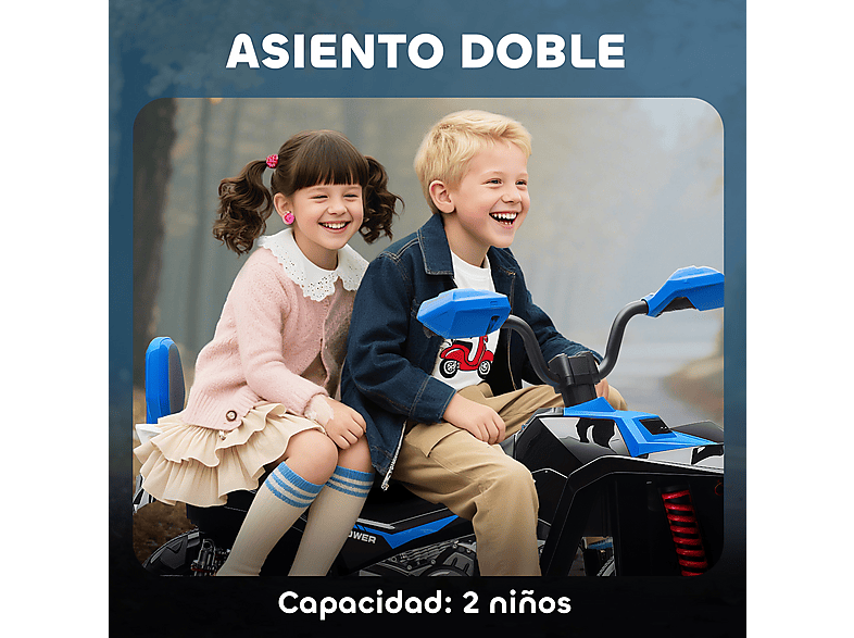 Quad eléctrico infantil - AIYAPLAY 370-412V90BU — foto 8