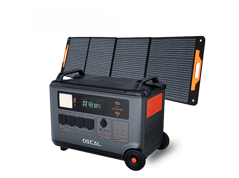 Estación de energía - OSCAL PowerMax 6000 con 1 Panel Solar de 200W