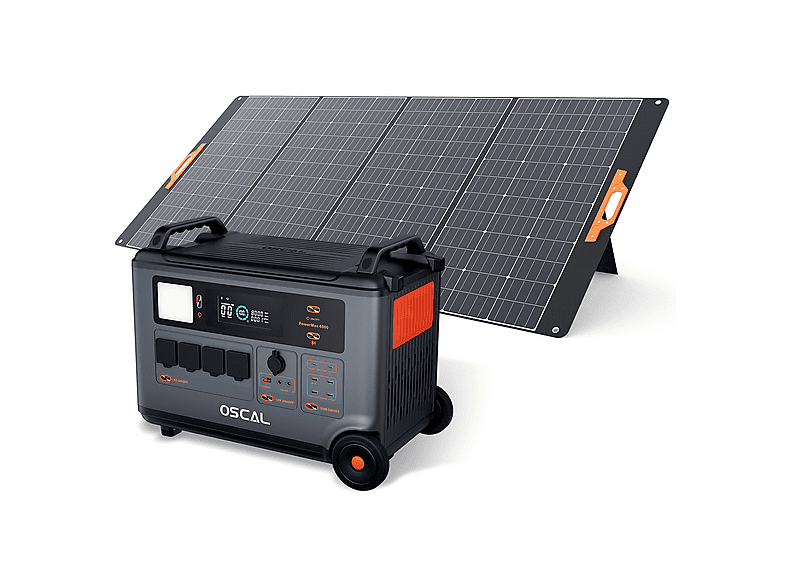 Estación de energía - OSCAL PowerMax 6000 con 1 Panel Solar de 400W