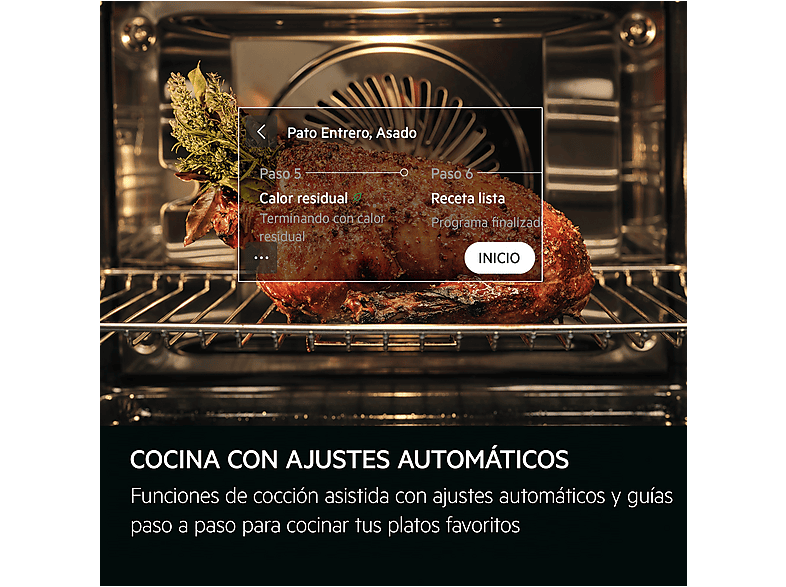 Microondas con horno - AEG Serie 5000 TM5NK401B, 1200 W, Negro — foto 4