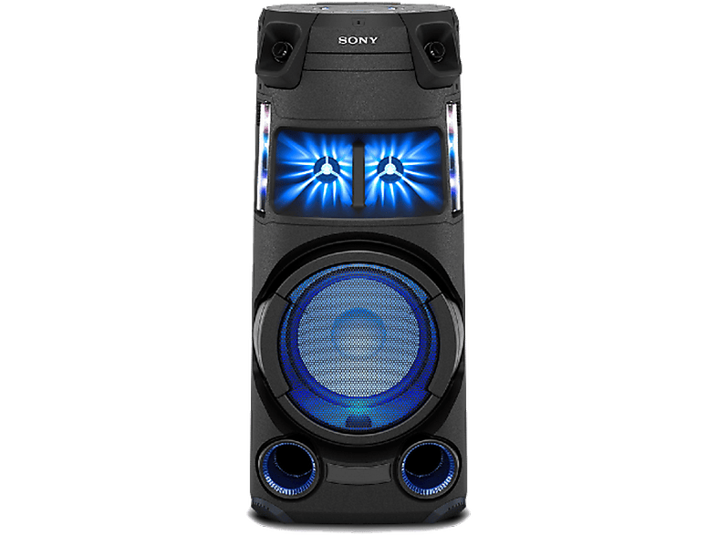 Altavoz de gran potencia - Sony MHC-V43D.CEL, 4.1 Canales, Iluminación ambiental, Karaoke, Bluetooth, Mega Bass, Radio, Negro
