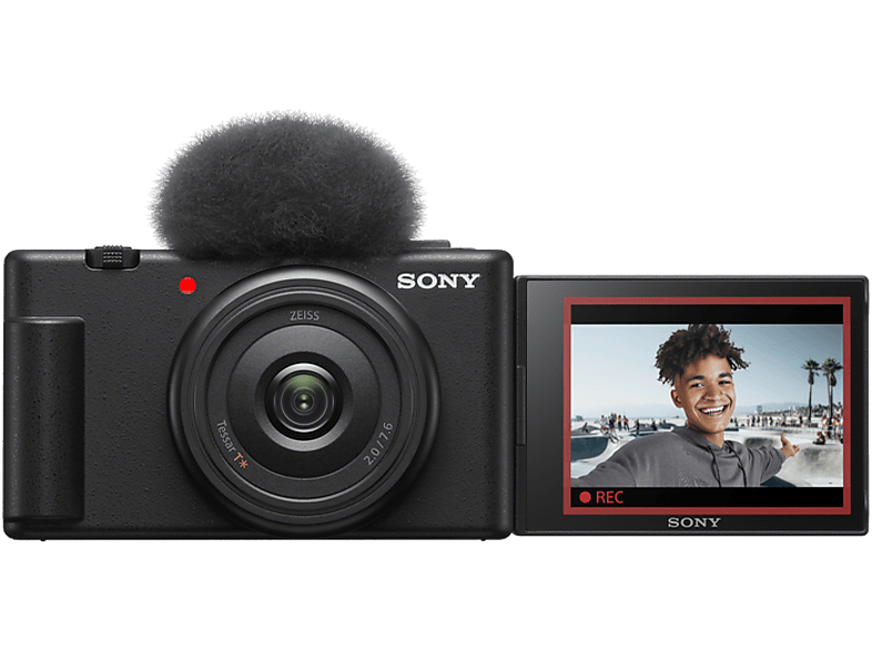 Cámara - Sony Vlog ZV-1F,  Digital, Pantalla multiángulo, Vídeo 4K, Cámara lenta, Micro, Funciones Vlog, Wifi, Bluetooth, Negra — foto 1