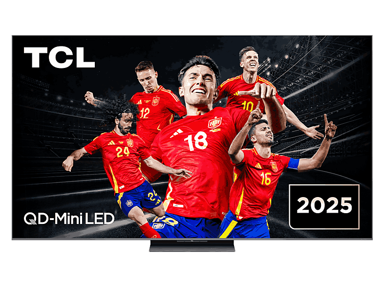 TV QD-Mini LED 75" - TCL 75C8K, 4K HDR Premium 4500 nits, FALD, Smart TV with Google TV, Dolby Vision IQ·Atmos, 144 Hz