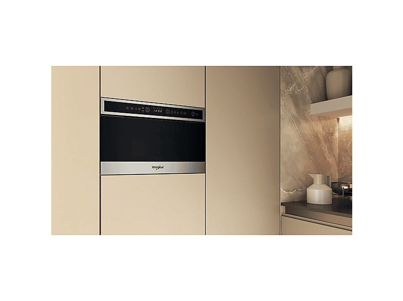 Microondas integrable - WHIRLPOOL WMN4I4BX, 4 potencia, 22 l, Negro, Acero inoxidable — foto 5