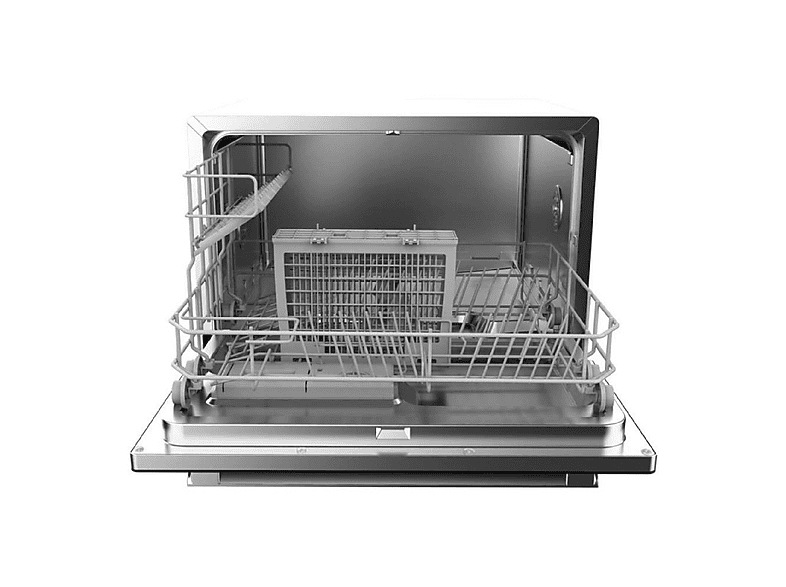 Lavavajillas compacto - CECOTEC Bolero Aguazero 2400 Black Glass D, 6 servicios, 5 programas, 55 cm, Negro — foto 1