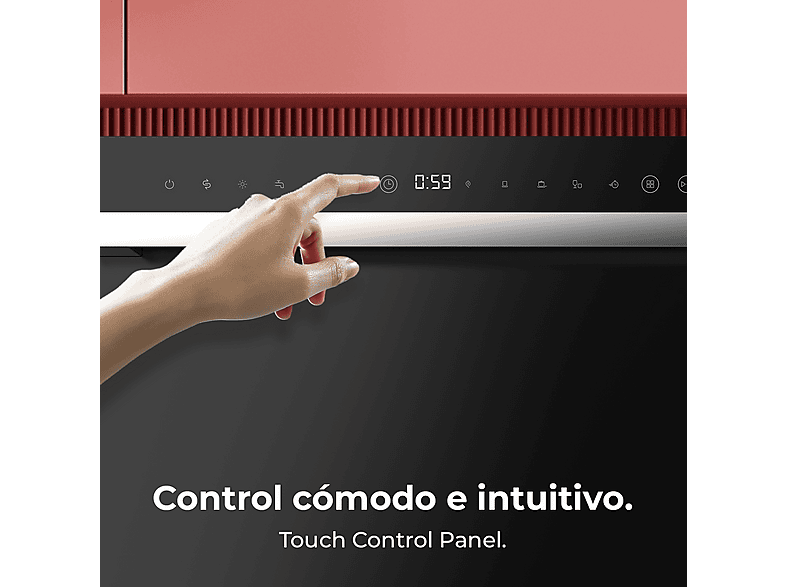 Lavavajillas compacto - CECOTEC Bolero Aguazero 2400 Black Glass D, 6 servicios, 5 programas, 55 cm, Negro — foto 6