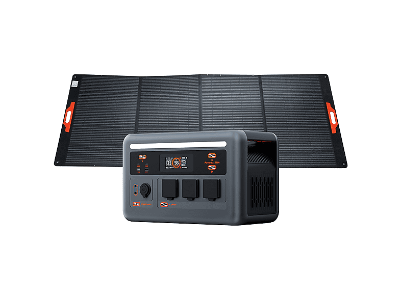 Estación de energía - OSCAL PowerMax 1800SE con 1 panel solar de 400 W