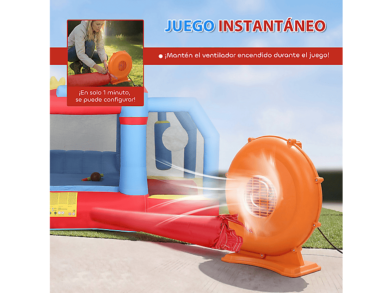 Castillo Hinchable Niños - AIYAPLAY 346-018V90BU, a partir de 5 año(s), Azul — foto 8