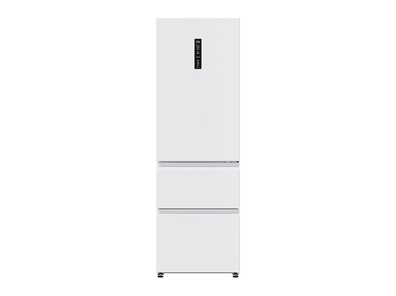 Frigorífico combi - HAIER HTW5618ENPW, No Frost, No Frost, Altura 1850 mm, Capacidad 360 l, Blanco