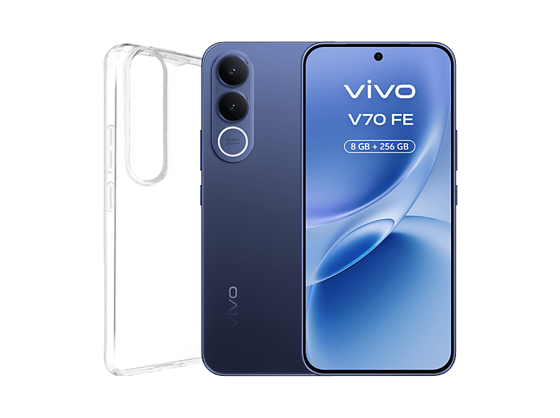 Móvil - vivo Bundle V70 FE, Ocean Blue, 256GB, 8GB RAM, 6.83" AMOLED, Dimensity 7360-Turbo, 7000 mAh — foto 4