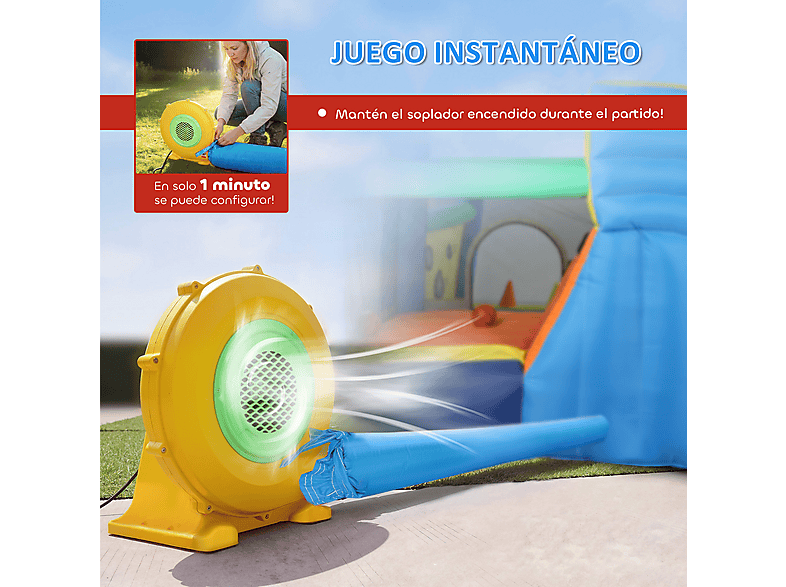 Castillo Hinchable Acuático - AIYAPLAY 346-030V90MX, a partir de 5 año(s), Multicolor — foto 8