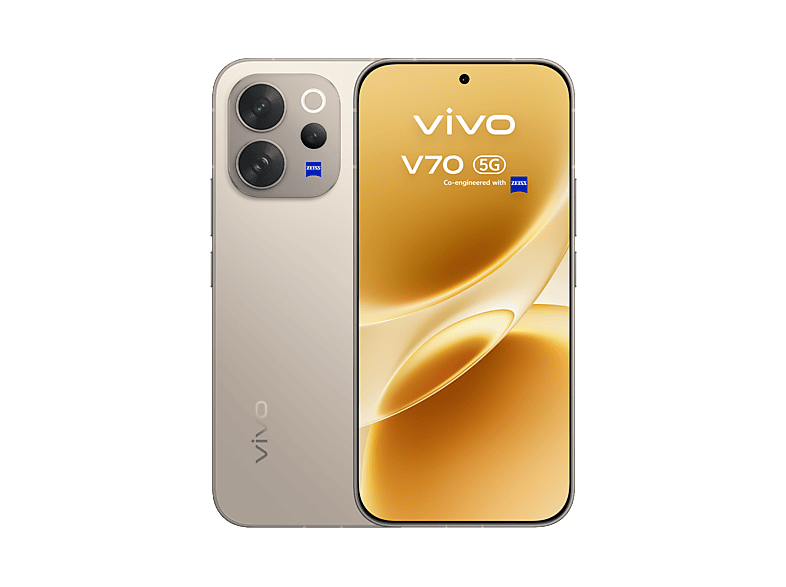 Móvil - vivo V70, Alpine Gray, 512GB, 8GB RAM, 6.59" AMOLED, Snapdragon® 7 Gen 4, 6500 mAh