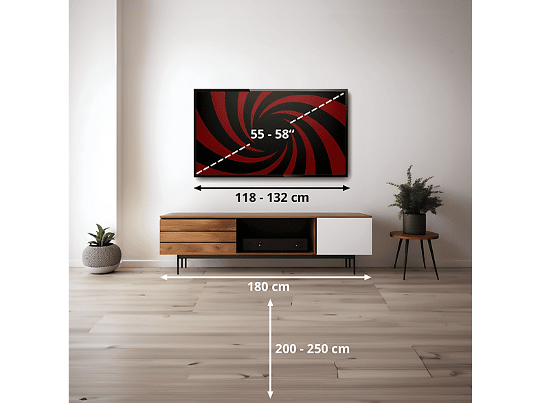 TV Mini LED 55" - Hisense 55E8S, UHD 4K, Quad Core / MT9618, Total HDR, Subwoofer integrado, IA 4K, Negro — foto 3