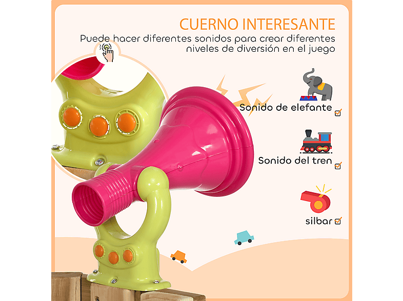Columpio Tobogán Infantil - OUTSUNNY 344-070V01RD, a partir de 18 mes(es), Rojo — foto 8