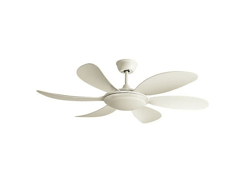 Ventilador de techo - WONDERLAMP MARY, 25 W, 5 velocidades, Blanco