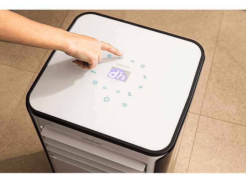 Aire acondicionado portátil - Cecotec ForceClima 9500 Soundless Heating Connected, 2268 fg/h, Bomba de calor, 5 modos, 3 veloc, Mando, Wi-Fi, Blanco — foto 9