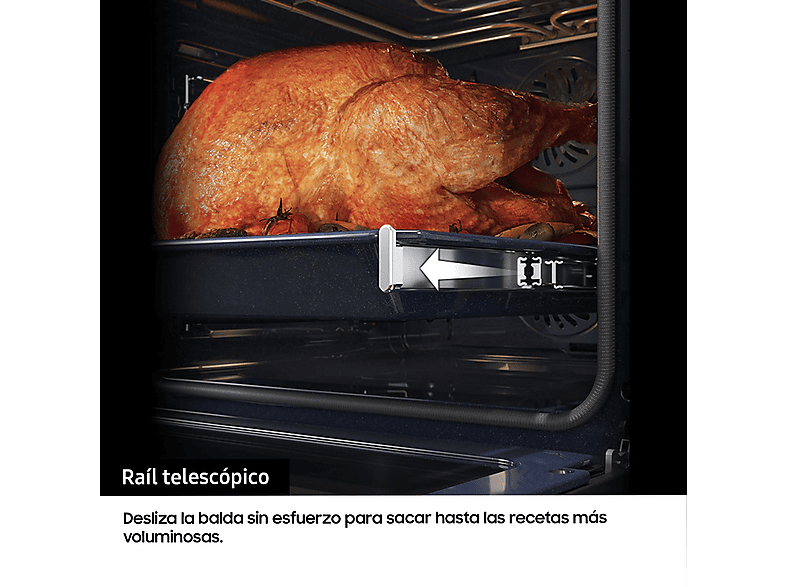 Horno - Samsung NV7B41301AS/U1, Multifunción, Pirolítico, 76l, 59.5 cm, WiFi, Inox — foto 7