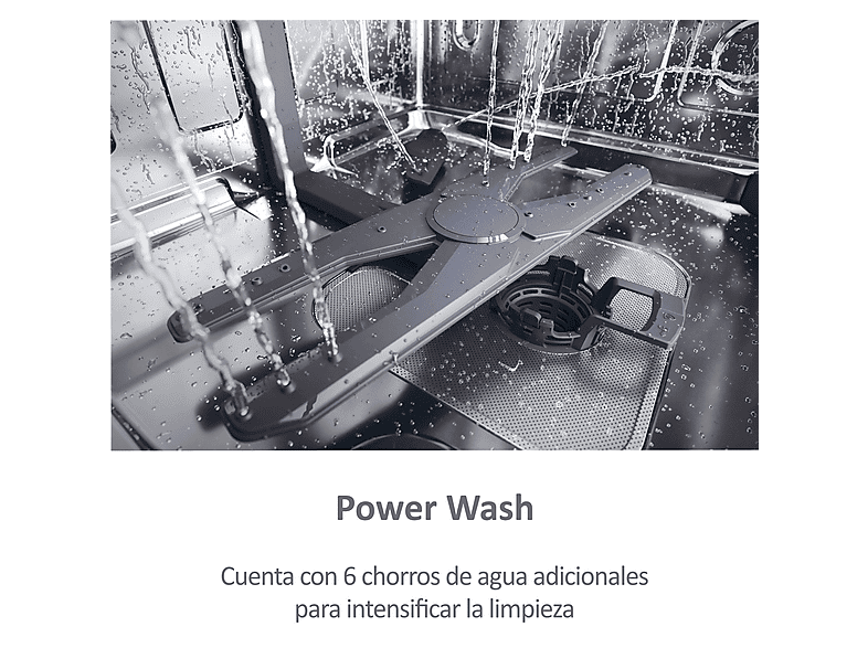 Lavavajillas integrable - Haier I-Pro Shine Series 6 XS 4A4M3PB, 14 servicios, 10 programas, 60 cm, Wi-Fi + Bluetooth, Sin panelar — foto 6