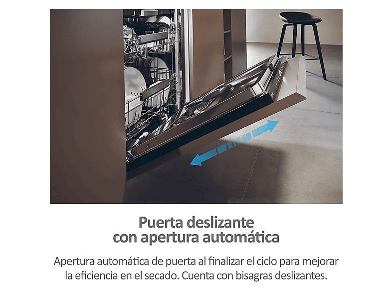 Lavavajillas integrable - Haier I-Pro Shine Series 6 XS 4A4M3PB, 14 servicios, 10 programas, 60 cm, Wi-Fi + Bluetooth, Sin panelar — foto 9