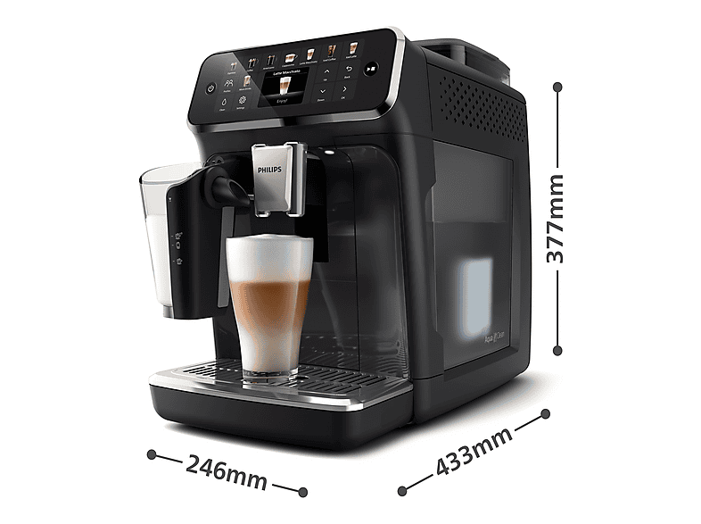 Cafetera superautomática - Philips 5500 Series EP5541 |  15 bar, 1500 W, Deposito 1.8 l, Deposito leche 0.26 l, 2 tazas, Negro — foto 7
