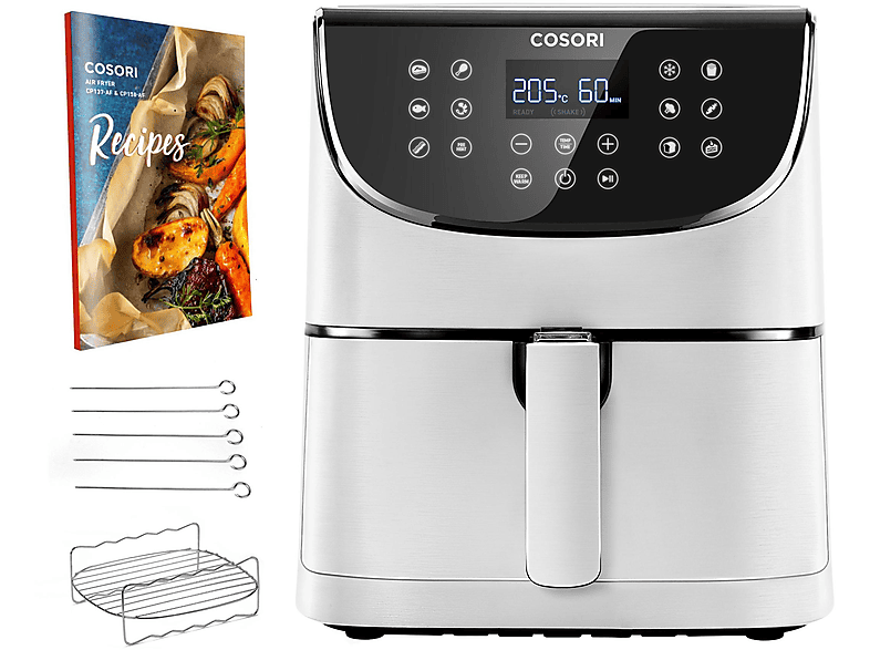 Freidora de aire - COSORI Premium Chef, 1700 W, 5,5 l, Blanco