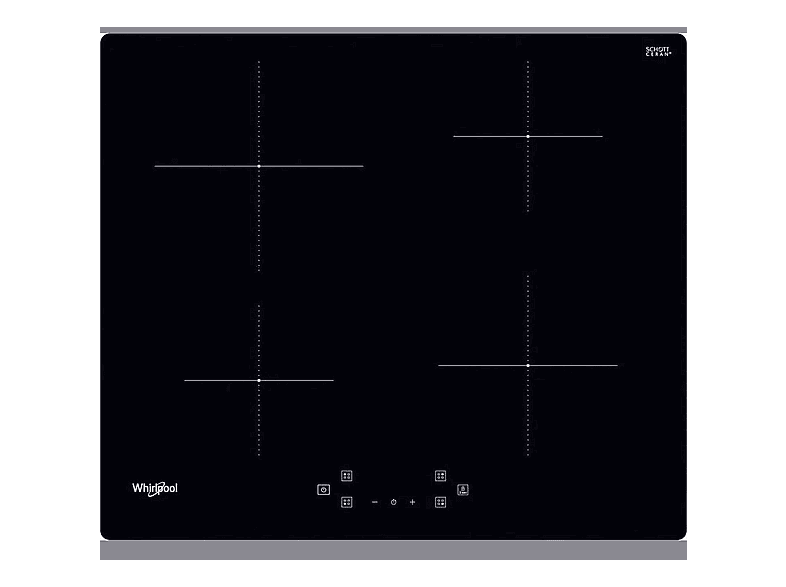 Placa de inducción - WHIRLPOOL WS Q4860 NE, 4 zone(s) zonas, 590 mm, Negro