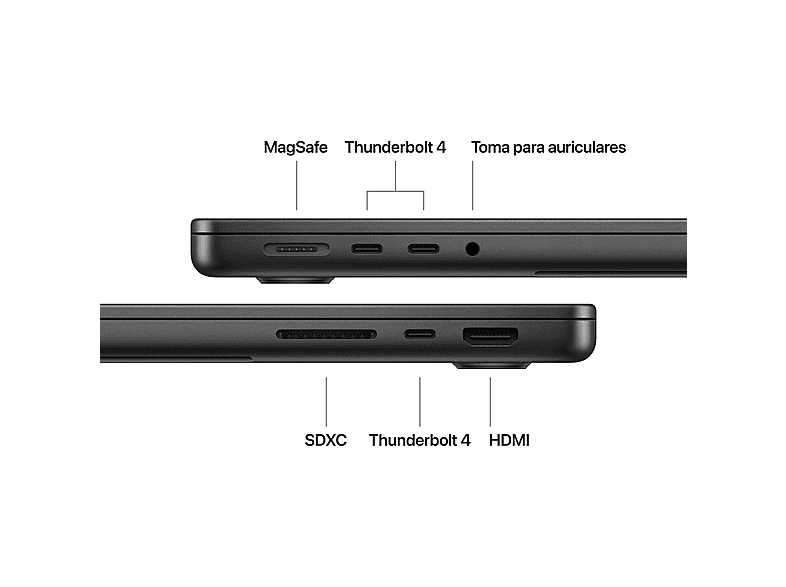Apple MacBook Pro (2025) 14,2", Chip M5, CPU de 10 núcleos, GPU de 10 núcleos, 24 GB RAM, 1 TB SSD, Negro — foto 7