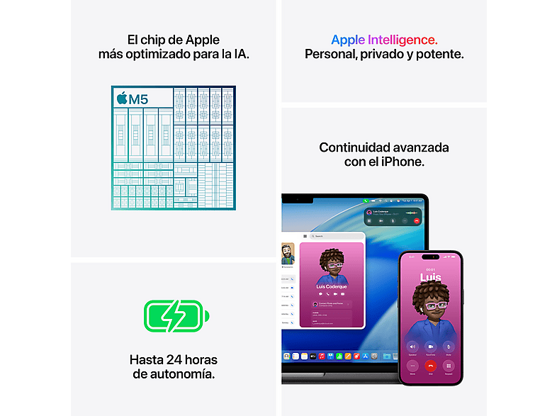Apple MacBook Pro (2025) 14,2", Chip M5, CPU de 10 núcleos, GPU de 10 núcleos, 24 GB RAM, 1 TB SSD, Negro — foto 8