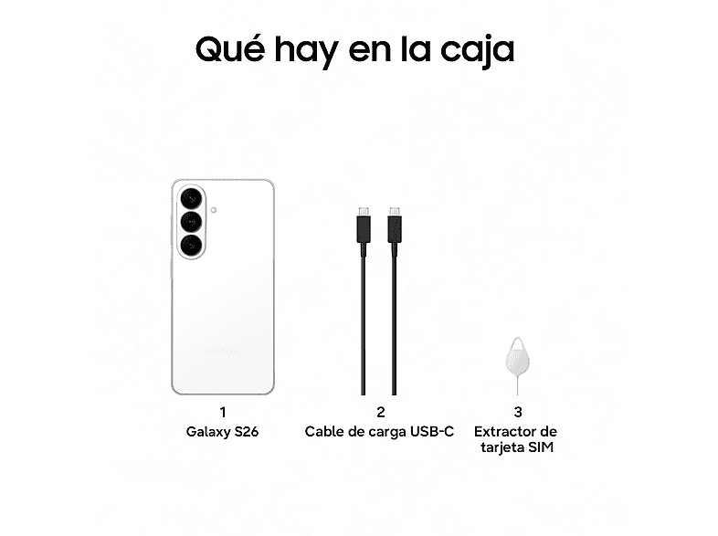 Móvil - Samsung Galaxy S26, Blanco, 512 GB, 12 GB RAM , 6.3" FHD+, Exynos 2600, 4300 mAh, Android 16 — foto 8