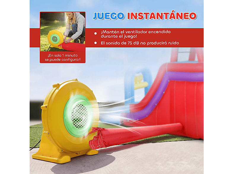 Castillo Hinchable Acuático - AIYAPLAY 346-027V90MX, a partir de 5 año(s), Multicolor — foto 8