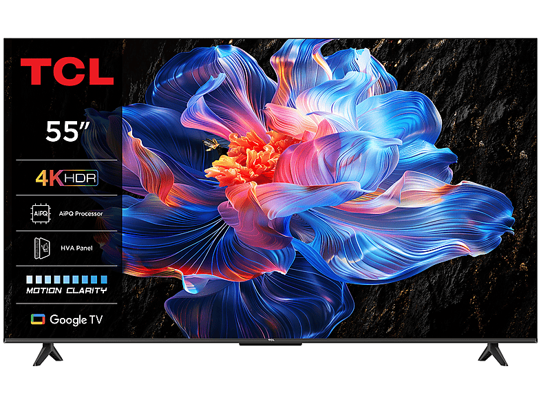 TV LED 55" - TCL 55P69K, UHD 4K, Smart TV, DVB-T2 (H.265), Bicolor — foto 1