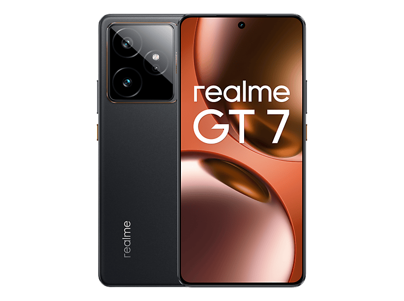 REALME GT7 6.78P/5G/8N/12+512GB/B, Negro, Móvil Sistema operativo propietario, 512 GB, 12 GB RAM, 6,78 " LTPO 2.5D, Dimensity 9400e Chipset, 7000 mAh