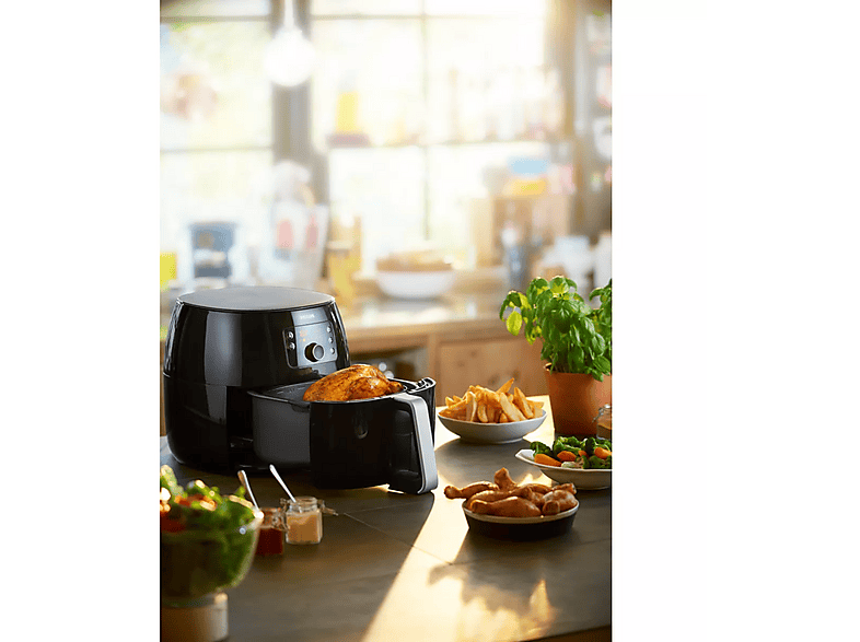 Freidora de aire - PHILIPS HD9650/90, 2225 W, 1,4 kg, Negro — foto 8