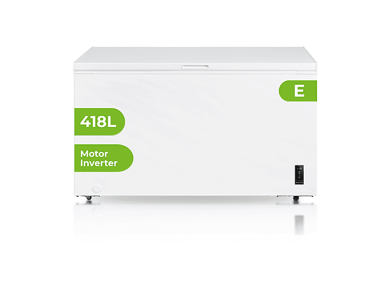 Congelador horizontal - ASPES ACHH4500EDC, 418 l, 82,5 cm, Blanco