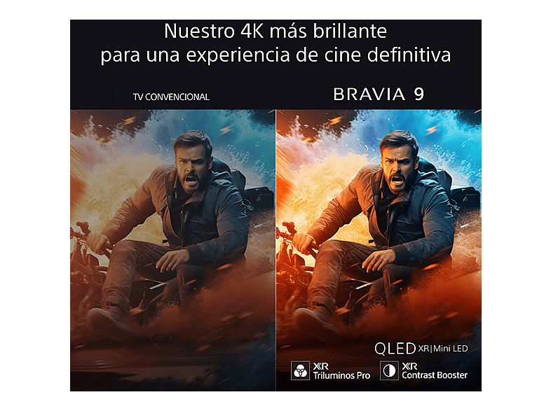 TV QLED 85" - Sony Bravia 9, XR | Mini LED, 4K HDR, Google Smart TV 2024,  Gaming PS5, IMAX, Dolby Atmos/Vision, Chromecast, Airplay, 120Hz, 85XR90 — foto 7