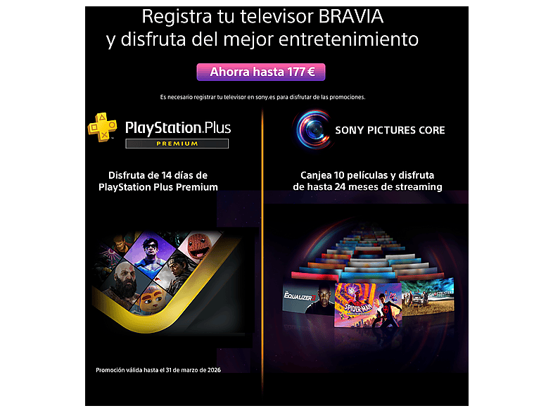 TV QLED 85" - Sony Bravia 9, XR | Mini LED, 4K HDR, Google Smart TV 2024,  Gaming PS5, IMAX, Dolby Atmos/Vision, Chromecast, Airplay, 120Hz, 85XR90 — foto 12