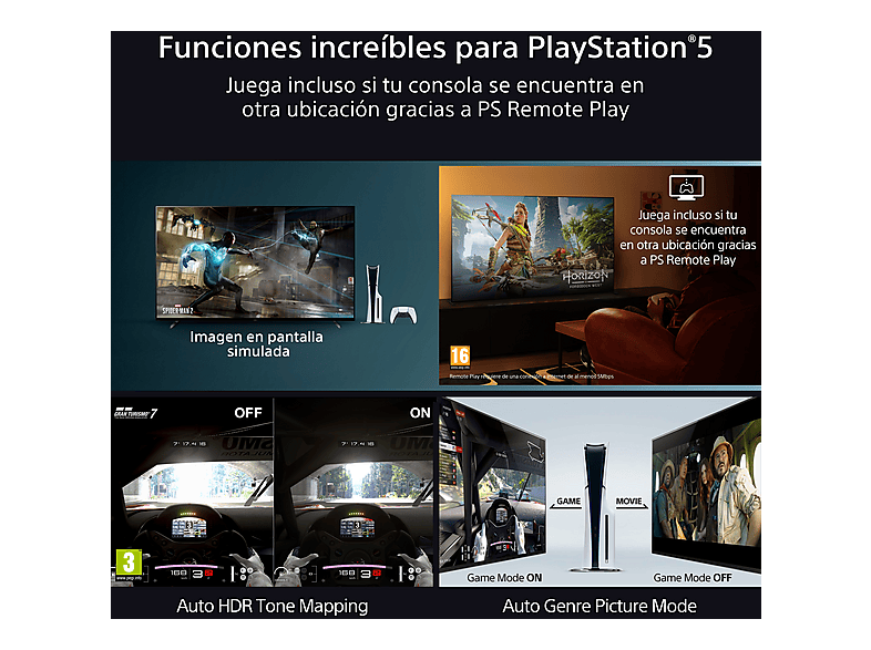 TV QLED 85" - Sony Bravia 9, XR | Mini LED, 4K HDR, Google Smart TV 2024,  Gaming PS5, IMAX, Dolby Atmos/Vision, Chromecast, Airplay, 120Hz, 85XR90 — foto 15