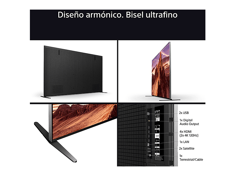 TV QLED 85" - Sony Bravia 9, XR | Mini LED, 4K HDR, Google Smart TV 2024,  Gaming PS5, IMAX, Dolby Atmos/Vision, Chromecast, Airplay, 120Hz, 85XR90 — foto 19