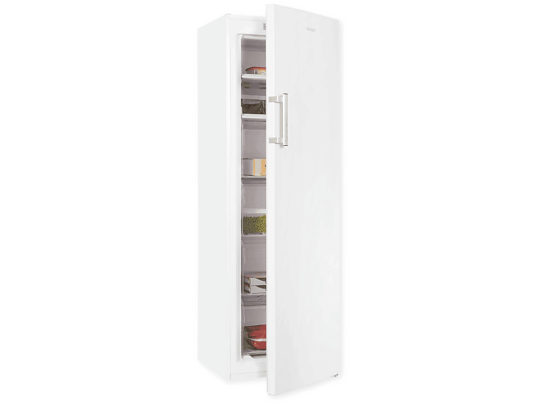 Congelador vertical - EXQUISIT GS271-NF-H-040D Blanco, 204 l, 1705 mm, Blanco