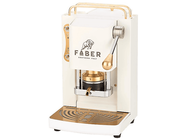Cafetera de cápsulas - FABER Mini Deluxe, 15 bar, 500 W, Blanco
