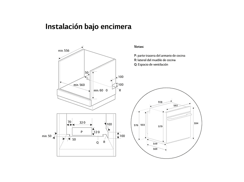 Horno a vapor - LG WS9D7672WM, Multifunción, Pirolítico, 76 l, 59.2 cm, Cristal negro mate — foto 3