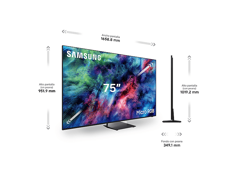 TV RGB Micro LED 75" - Samsung TMR75R95HATXXC, UHD 4K, Micro RGB AI Engine Pro, Full AI, Negro — foto 13