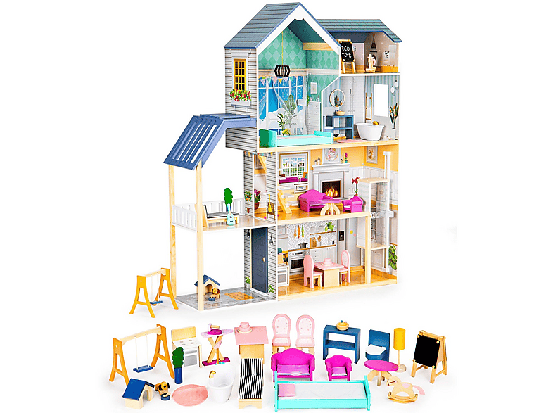Casa de muñecas - NORTHIO 74887, 21 cm, 3 año(s)