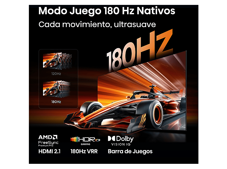 TV RGB Mini LED 75" - Hisense 75UR9S, UHD 4K, Quad Core / MT9655, Hi-View AI Engine RGB, Tuned by Devialet, Anti Reflejo, Negro — foto 10