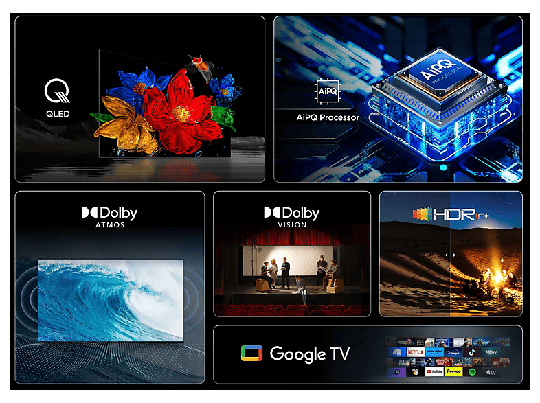 TV QLED 65" - TCL 65T69C, UHD 4K, Procesador AiPQ, Smart TV, DVB-T2, Negro — foto 17