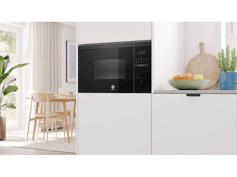 Microondas con grill integrable - Balay 3CG4175G3, 900 W, 5 niveles, 25 l, Limpieza Hidrolítica, Control deslizante, Negro Grafito — foto 6